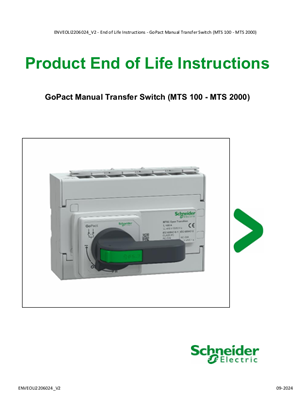 Hình ảnh của GoPact Manual Transfer Switch (MTS 100 - MTS 2000)