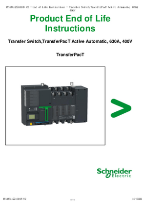 的映像 Transfer Switch,TransferPacT Active Automatic, 630A, 400V