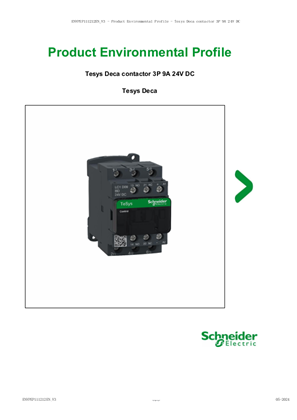 Imagen de Tesys Deca contactor 3P 9A 24V DC