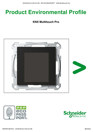 Image of KNX, Multitouch Pro - Product Environmental Profile