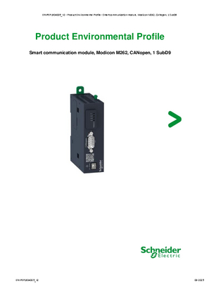 的映像 Modicon M262 Smart Communication Module - Product Environmental Profile