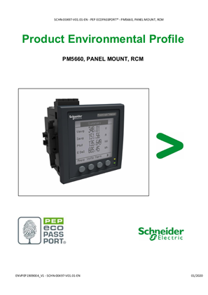 Image of PowerLogic PM5660, Environmental Disclosure, Product Environmental Profile