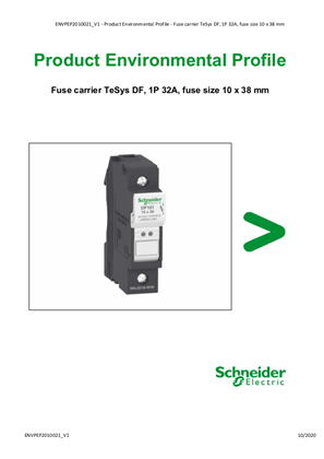 Imagen de Fuse carrier TeSys DF, 1P 32A, fuse size 10 x 38 mm