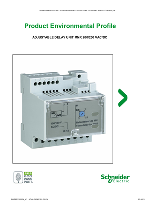 Image of ADJUSTABLE DELAY UNIT MNR 200/250 VAC/DC - Product Environmental Profile