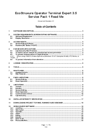 Image of EcoStruxure Operator Terminal Expert 3.5 Service Pack 1