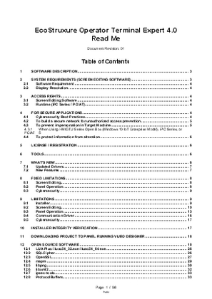Image of EcoStruxure Operator Terminal Expert 4.0