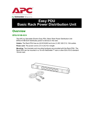 Image of EPDU1010B-SCH Specification