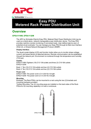 Image of EPDU1116M/EPDU1132M Specification