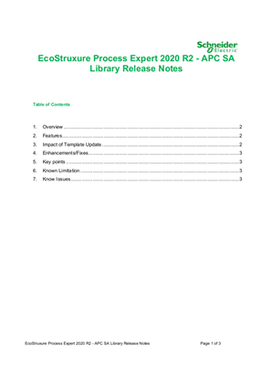 イメージ EcoStruxure Process Expert 2020 R2 – APC SA Library