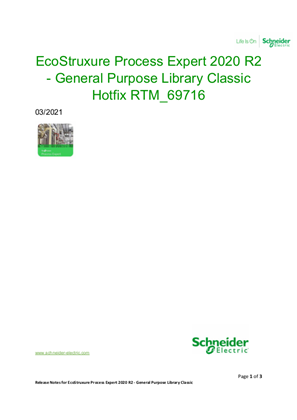 Kép EcoStruxure Process Expert 2020 R2 - General Purpose Library Classic Hotfix RTM 69716