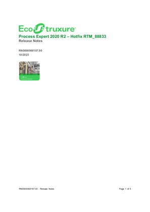 的映像 EcoStruxure Process Expert 2020 R2 RTM 88833