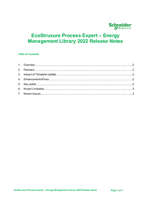 Immagine di EcoStruxure Process Expert 2021 - Energy Management Library Release
