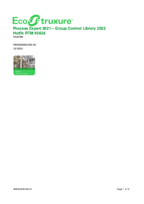 Bild av EcoStruxure Process Expert 2021 – Group Control Library 2022 Hotfix RTM 95638