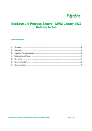 Image of EcoStruxure Process Expert - MMM Library 2022