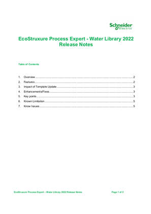 Afbeelding van EcoStruxure Process Expert – Water Library 2022