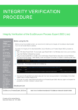 イメージ EcoStruxure Process Expert 2023 Software Package