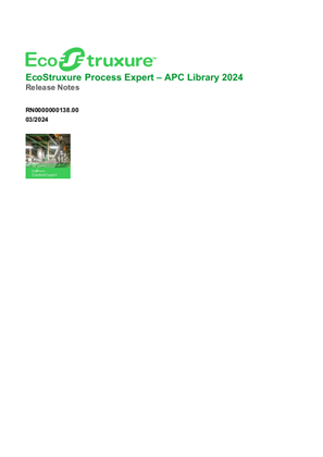 Image of EcoStruxure Process Expert – APC Library 2024