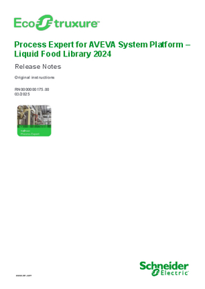 Image of EcoStruxure Process Expert for ASP - Liquid Food Library 2024