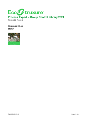 Image de EcoStruxure Process Expert – Group Control Library 2024
