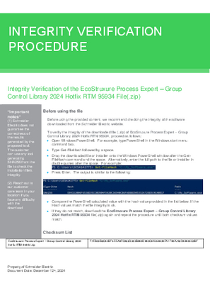 Image de EcoStruxure Process Expert – Group Control Library 2024 Hotfix RTM 95934