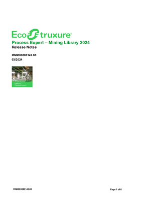 Image of EcoStruxure Process Expert – Mining Library 2024