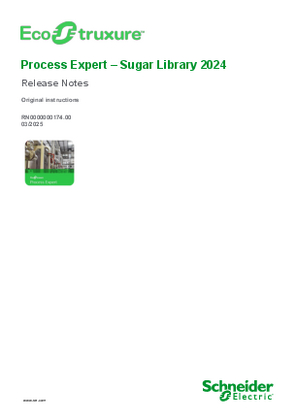 Bild av EcoStruxure Process Expert – Sugar Library 2024