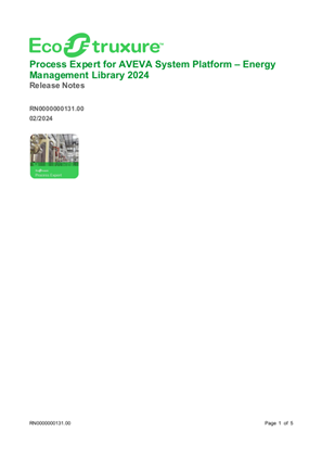 Image of EcoStruxure Process Expert for ASP - Energy Management Library 2024