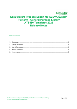 Image of EcoStruxure Process Expert for ASP - General Purpose Library ATS480 Templates 2022