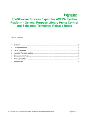 Image of EcoStruxure Process Expert for ASP 2020 R2 GPL Pump Control and Scheduler Templates