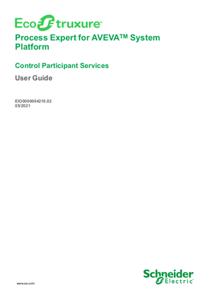 Image of EcoStruxure Process Expert for ASP 2020 R2 Platform User Guide