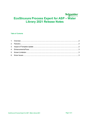 Image of EcoStruxure Process Expert for ASP 2020 R2 Water Library