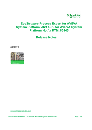 Image de EPE for ASP 2021 GPL for AVEVA System Platform Hotfix RTM_83145
