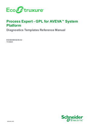 Image of EcoStruxure Process Expert for ASP 2023 GPL User Guides