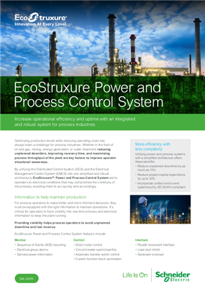 Image of EcoStruxure Power and Process Control System for End Users
