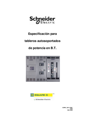 Imagen de Tableros autosoportados de potencia en B.T.