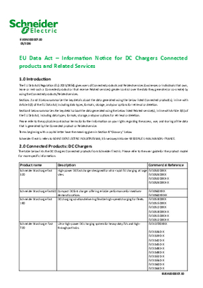 Image of EU Data Act Information Notice for DC Chargers