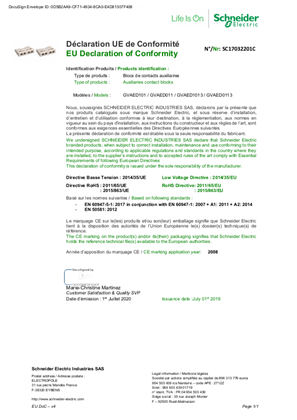 的映像 EU Declaration TeSys GVAED