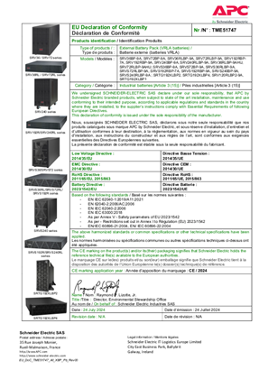的映像 EU DoC for All Lead acid XBP - SRV, SRVS, SRTG series