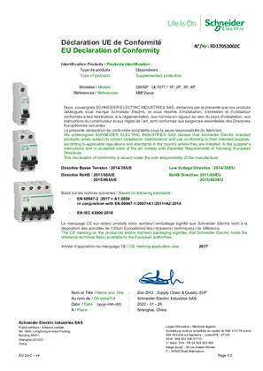 M9f22306 Multi9 C60sp Mcb 3p 6 A C Curve 480y 277 V 10 Ka Ul 1077 Schneider Electric Usa