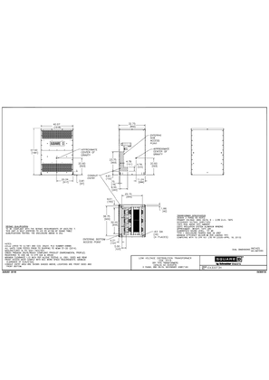 Image of LOW VOLTAGE DISTRIBUTION TRANSFORMER, DOE 2016, DRY TYPE TRANSFORMERS, CATALOG NO EX300T3H, 3 PHASE, 480 DELTA, SECONDARY 208Y/120