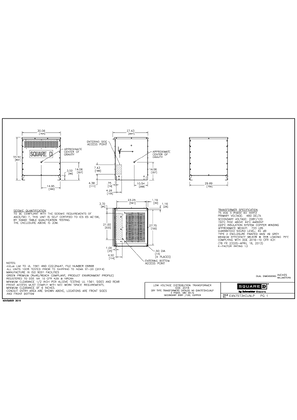 Image of LOW VOLTAGE DISTRIBUTION TRANSFORMERS DOE 2016, DRY TYPE TRANSFORMERS, CATALOG NO EXN75T3HCUNLP, 3 PHASE, 480 DELTA, SECONDARY 208Y/120, COPPER