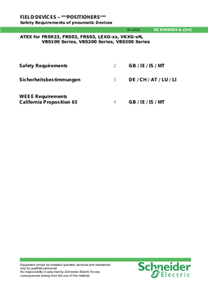 Image of ATEX for FRS923, FRS02, FRS03, LEXG-xx, VKXG-xN,VBS100 Series, VBS200 Series, VBS300 Series