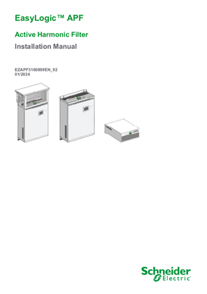 Image of EasyLogic™ APF Active Harmonic Filter Installation Manual