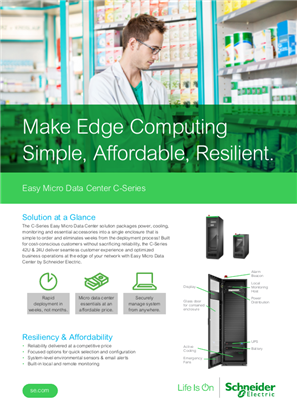 Obrázek Easy Micro Data Center C-Series Brochure for International