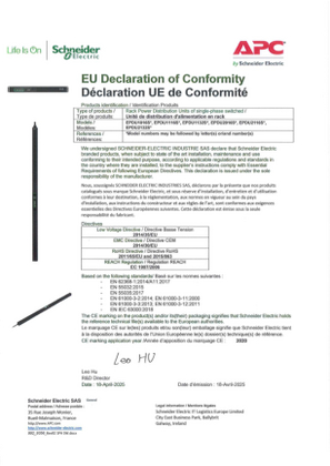 Image of Easy Switched rack PDU EU Declaration