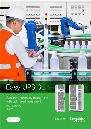 Image of Easy UPS 3L 250-600 kVA 400V Brochure