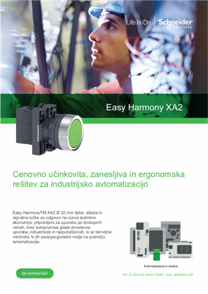 Podoba osebe Easy Harmony XA2 letak