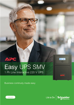 Image of APC Easy UPS SMV 220V Brochure for Brazil