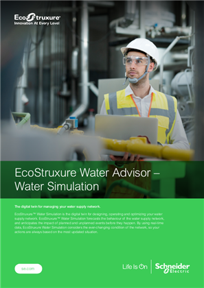 Image of EcoStruxure Water Simulation brochure