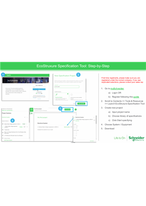 Image of EcoStruxure Specification Tool Guide